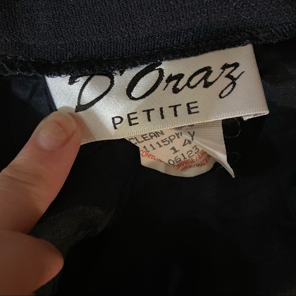 Vintage D’Oraz women’s  black trousers in size 14 - Picture 5 of 11